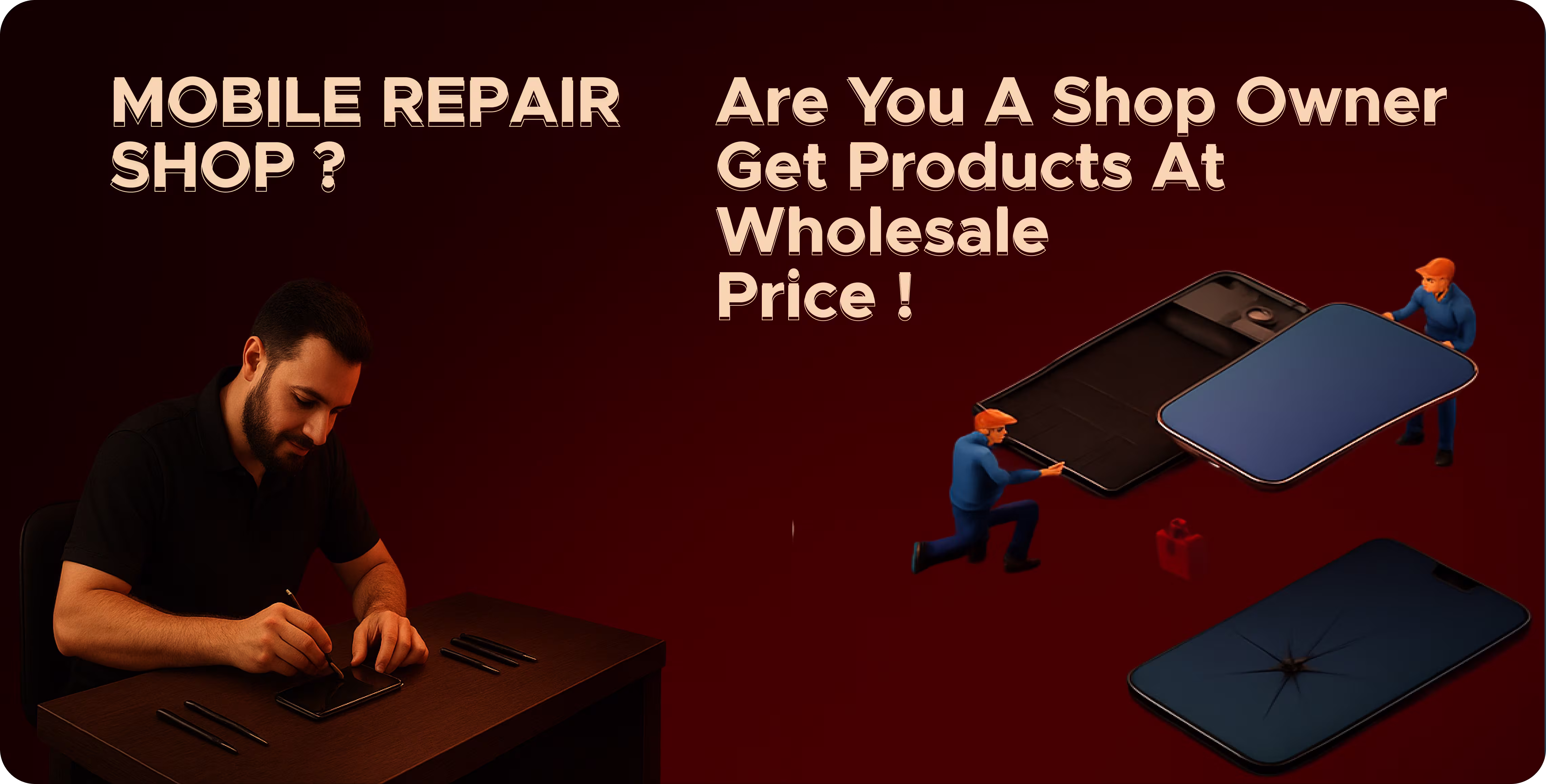 Mobile repair shop banner
